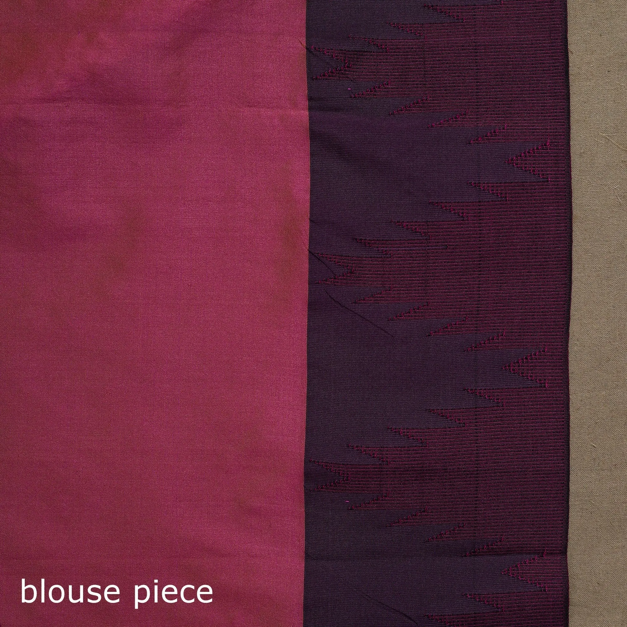 Green - Silk Ilkal Saree with Temple Border 16 sold by Itokri product image thumbnail 5