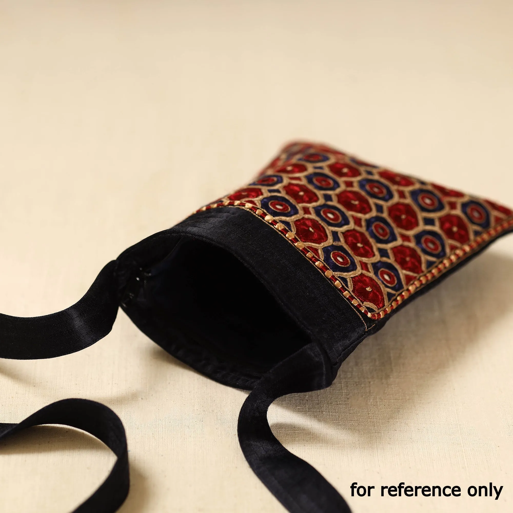 Multicolor - Kutch Node Fulado Hand Embroidered Sling Bag 69 sold by Itokri product image thumbnail 4