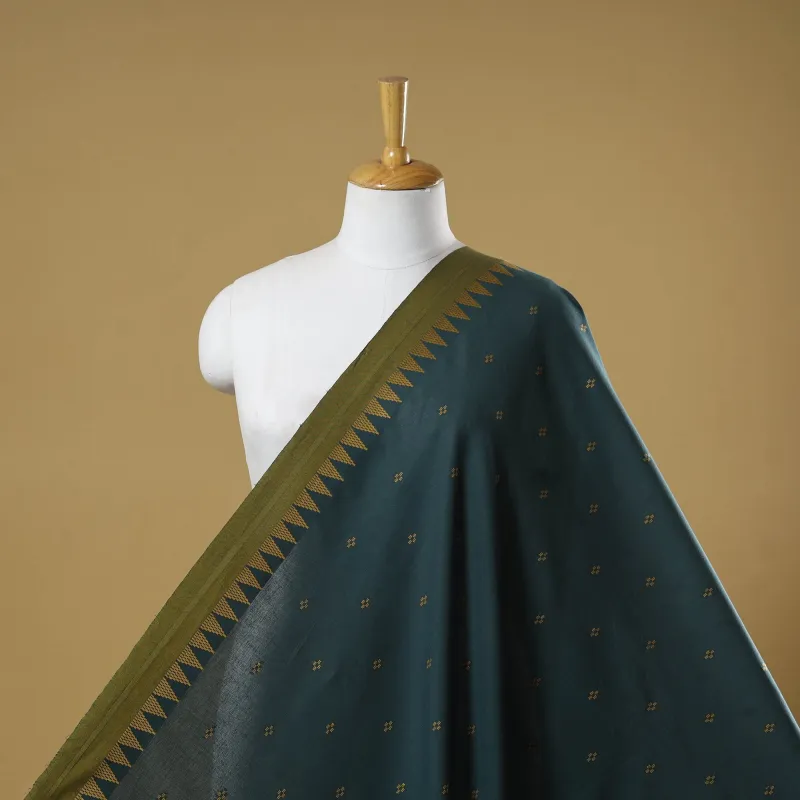 Green - Prewashed Cotton Jacquard Fabric 05 sold by Itokri