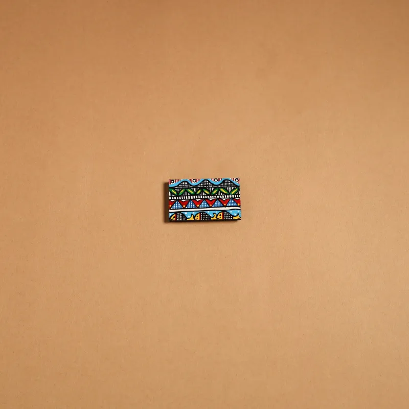 Multicolor - Madhubani Handpainted Wooden Fridge Magnet 38 sold by Itokri