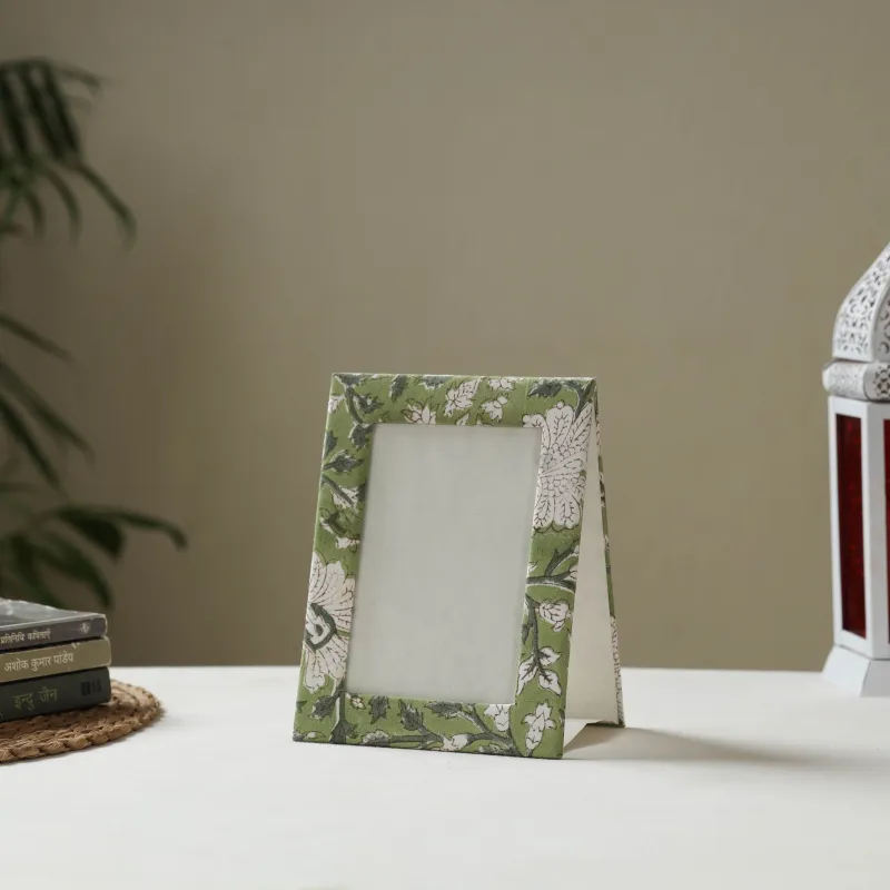 Green - Fabric Embellished Handmade Photo Frame (8 x 6 in) 11 sold by Itokri