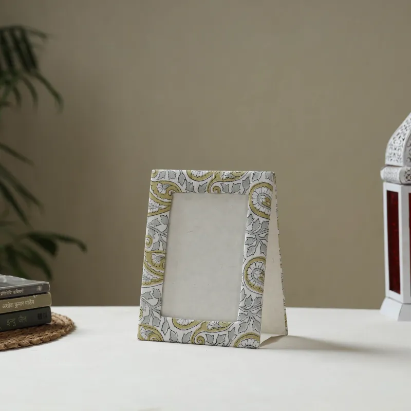 White - Fabric Embellished Handmade Photo Frame (8 x 6 in) 16 sold by Itokri