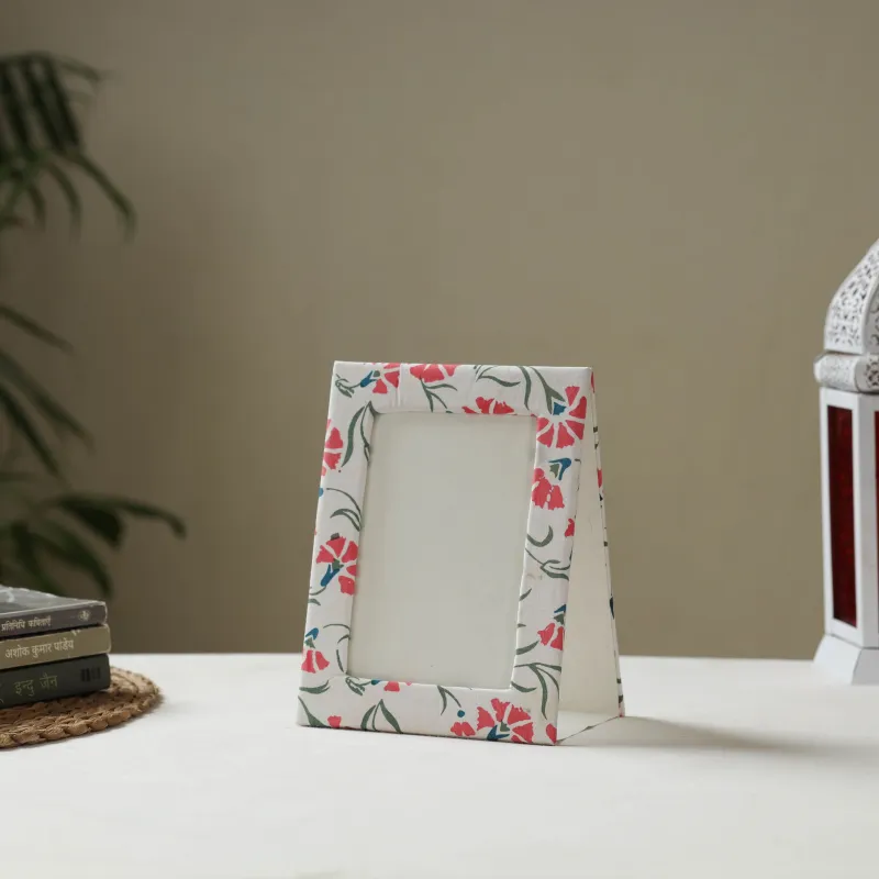 White - Fabric Embellished Handmade Photo Frame (8 x 6 in) 20 sold by Itokri