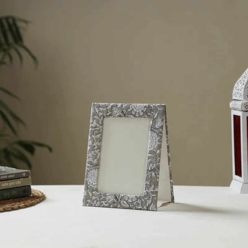 Grey - Fabric Embellished Handmade Photo Frame (8 x 6 in) 19 sold by Itokri