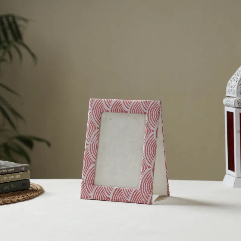 Pink - Fabric Embellished Handmade Photo Frame (8 x 6 in) 28 made by Itokri