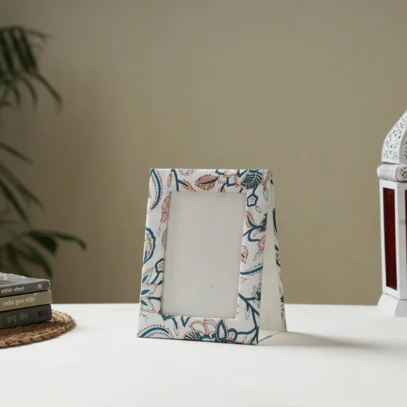 White - Fabric Embellished Handmade Photo Frame (8 x 6 in) 27 sold by Itokri