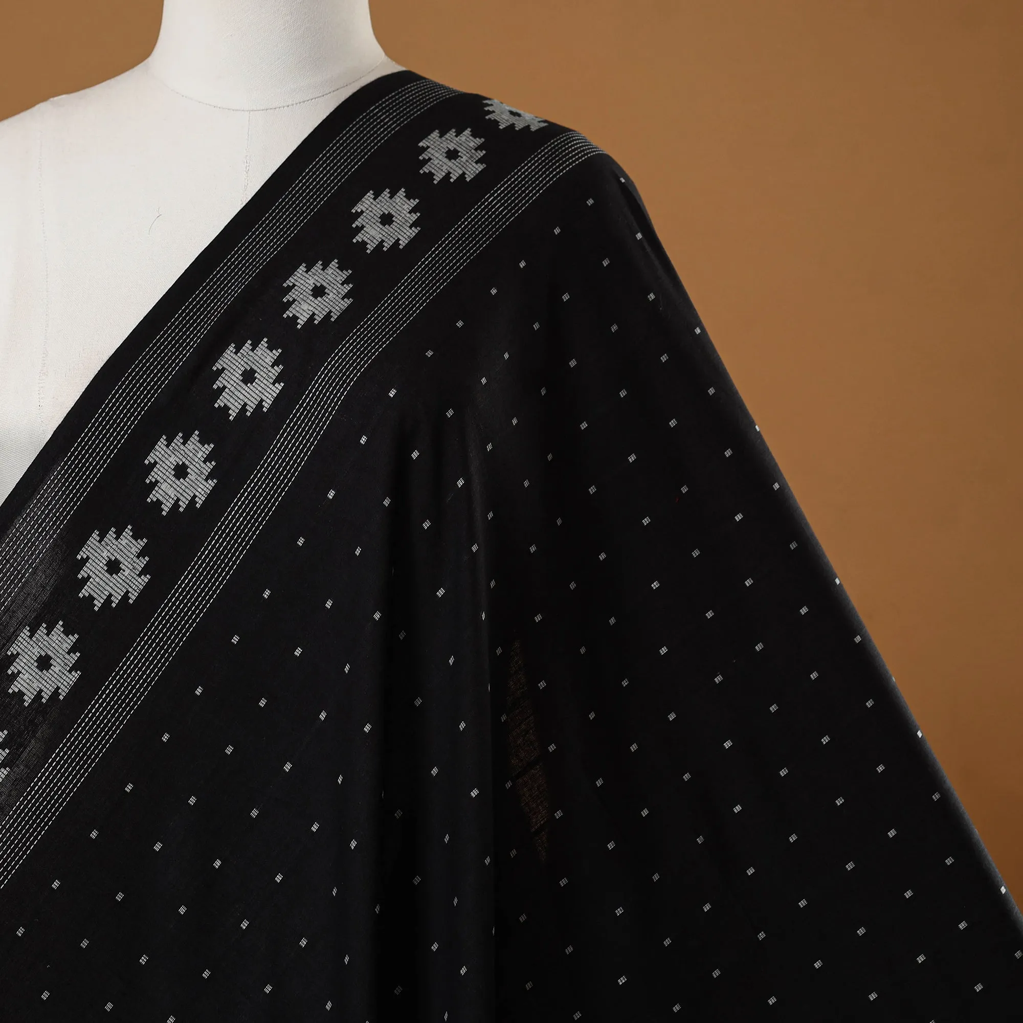 Black - Prewashed Cotton Jacquard Fabric 08 sold by Itokri product image thumbnail 2