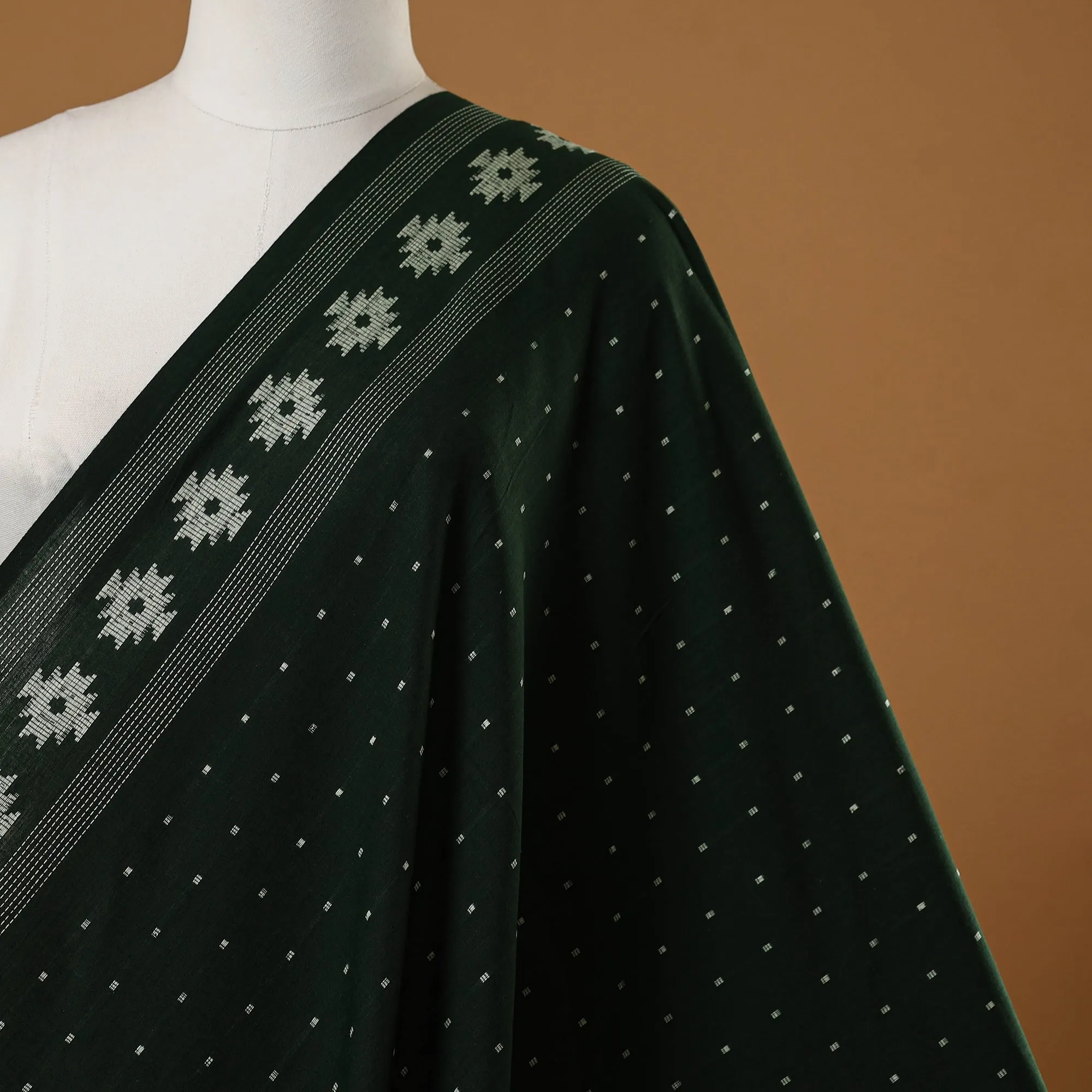 Green - Prewashed Cotton Jacquard Fabric 06 sold by Itokri product image thumbnail 2