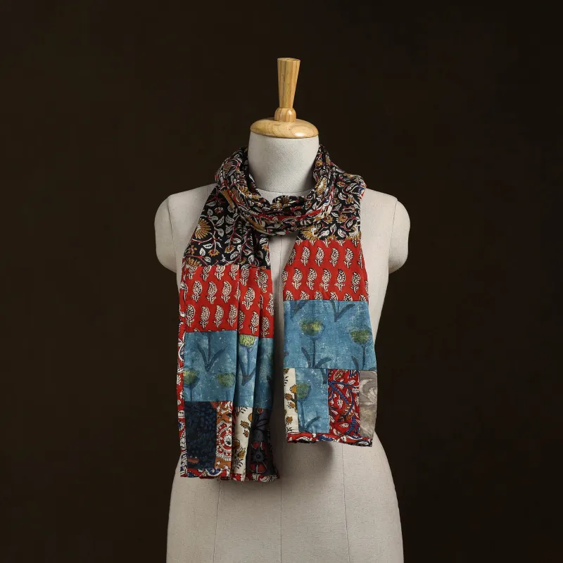 Patchwork Cotton Hand Block Bagru Print Stole 02 sold by Itokri