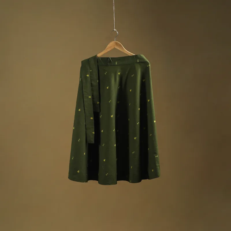 Jacquard Weave Cotton Wrap Around Skirt 09 sold by Itokri