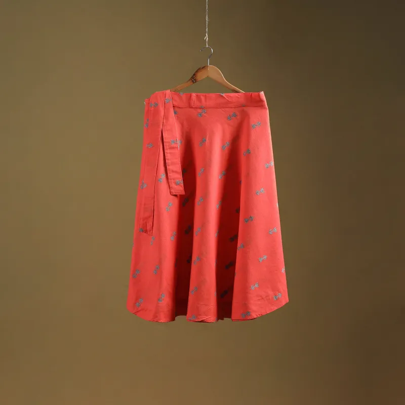 Jacquard Weave Cotton Wrap Around Skirt 24 sold by Itokri