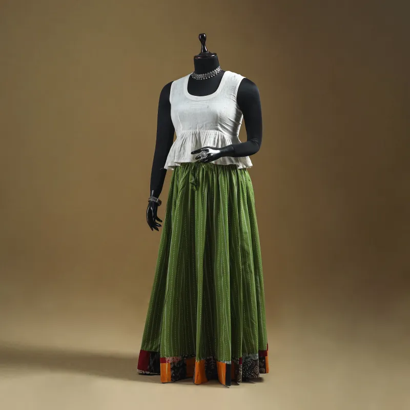 Jacquard Patchwork 24 Kali Cotton Long Skirt 27 sold by Itokri