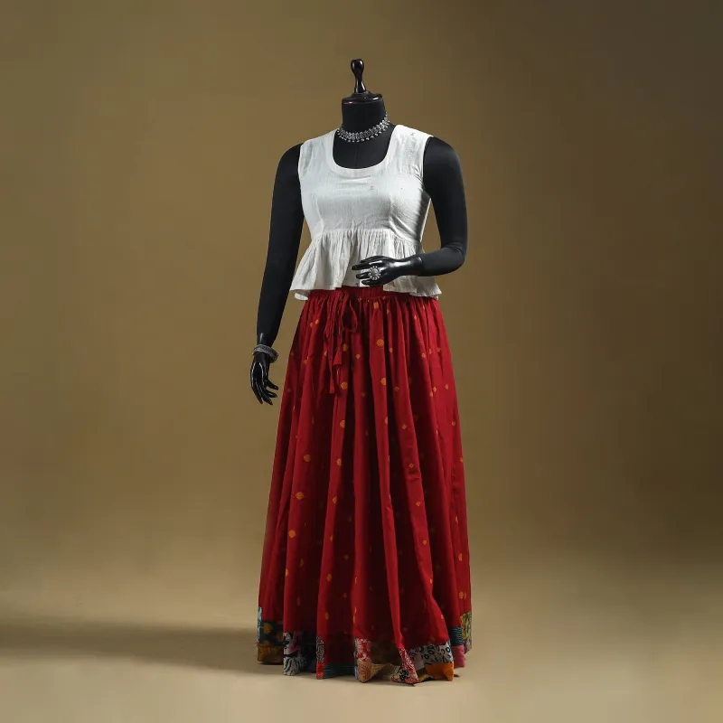 Jacquard Patchwork 24 Kali Cotton Long Skirt 28 sold by Itokri