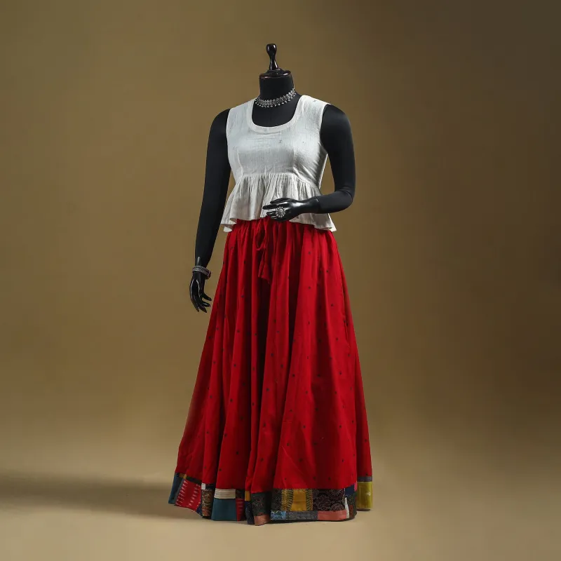 Jacquard Patchwork 24 Kali Cotton Long Skirt 25 sold by Itokri
