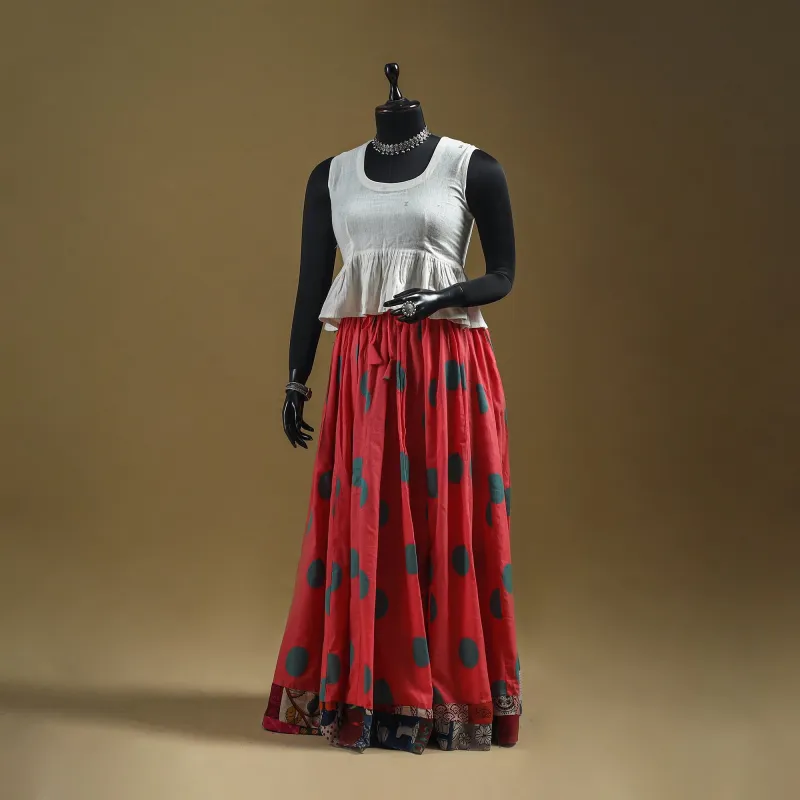 Jacquard Patchwork 24 Kali Cotton Long Skirt 23 sold by Itokri