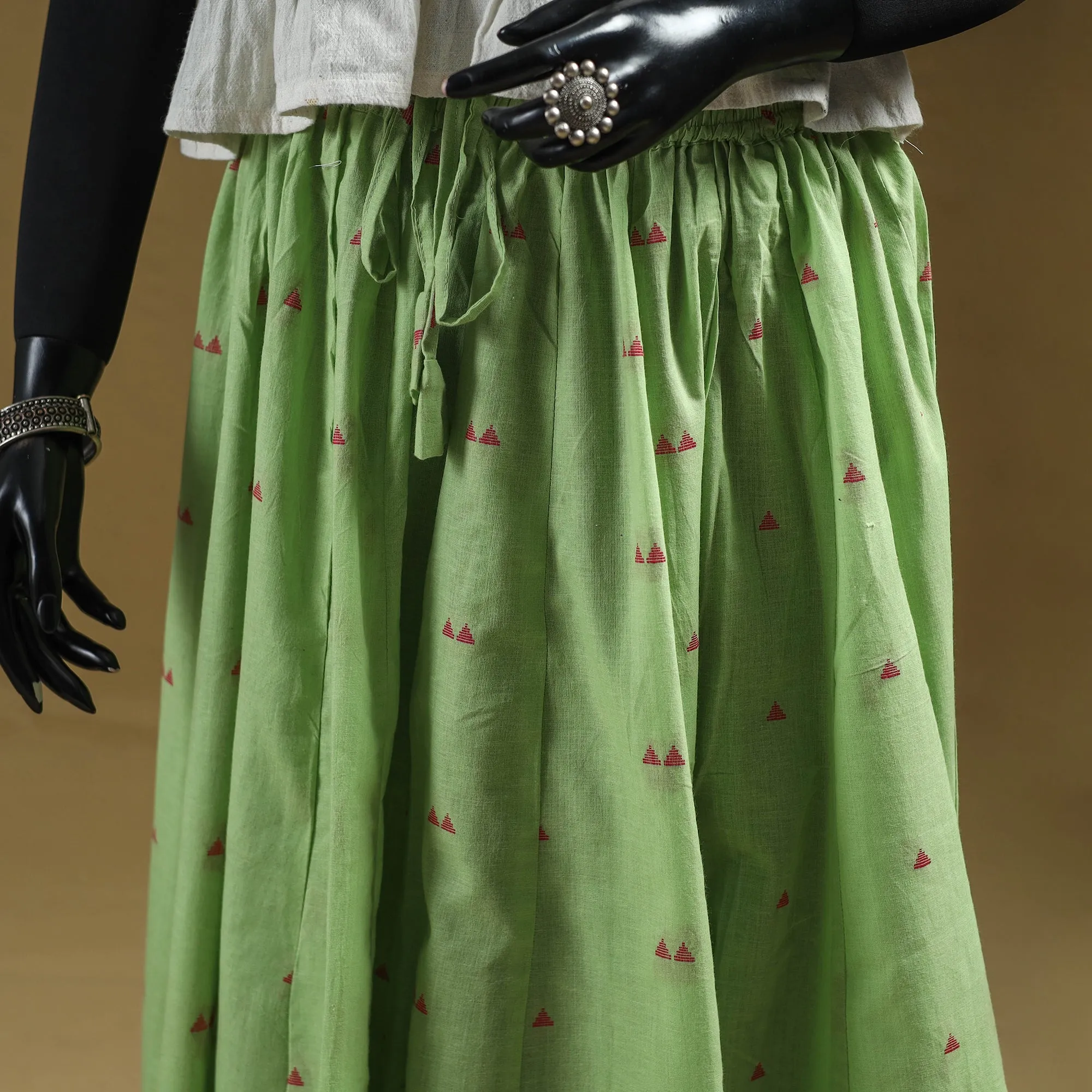 Jacquard Patchwork 24 Kali Cotton Long Skirt 22 sold by Itokri product image thumbnail 2