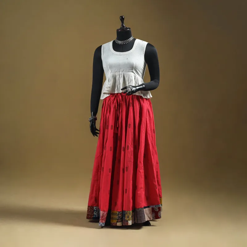 Jacquard Patchwork 24 Kali Cotton Long Skirt 17 made by Itokri