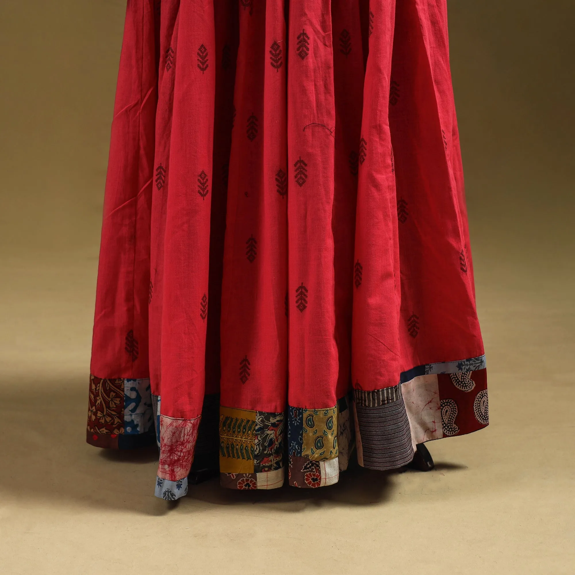 Jacquard Patchwork 24 Kali Cotton Long Skirt 17 sold by Itokri product image thumbnail 3