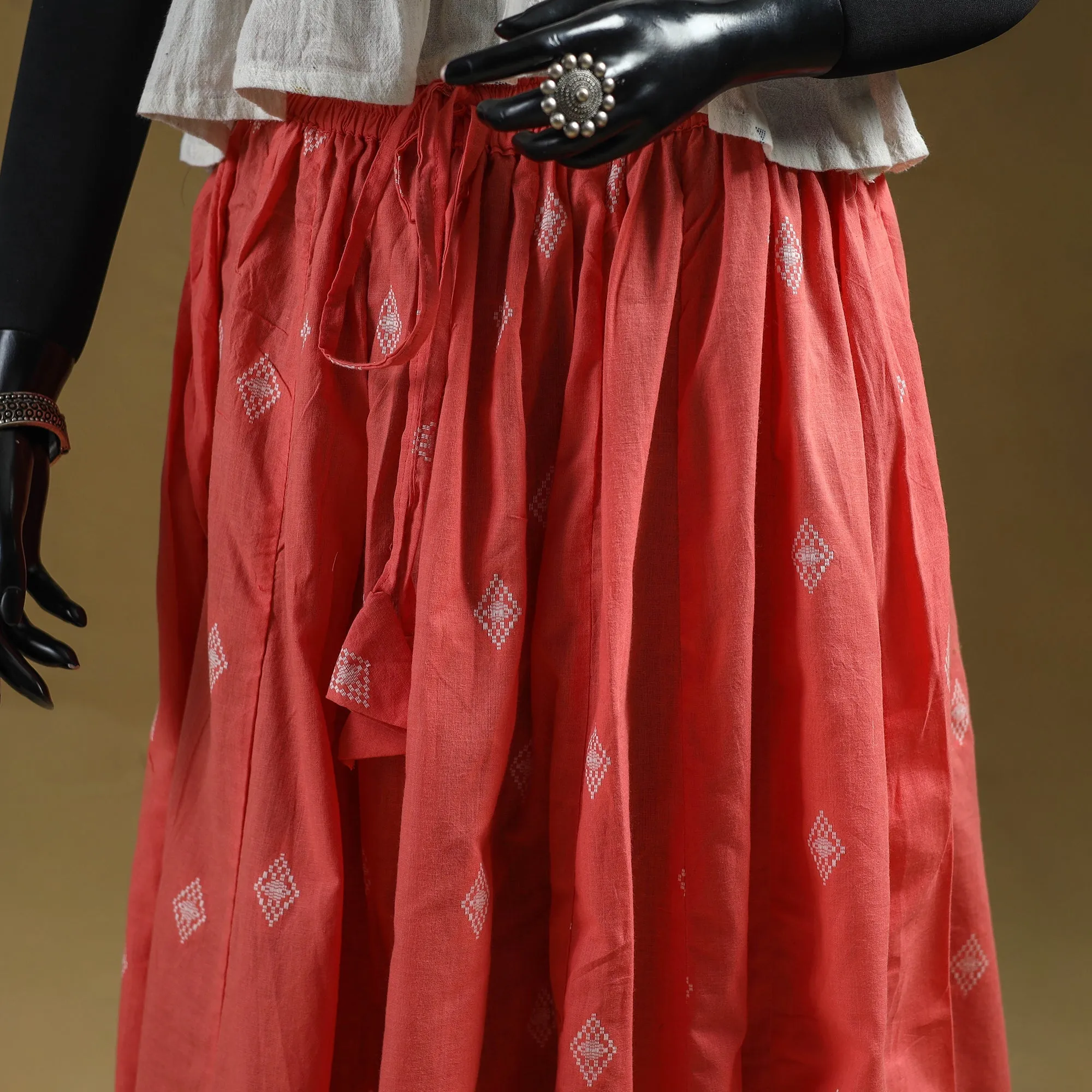 Jacquard Patchwork 24 Kali Cotton Long Skirt 12 sold by Itokri product image thumbnail 2