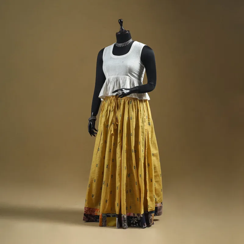 Jacquard Patchwork 24 Kali Cotton Long Skirt 10 sold by Itokri