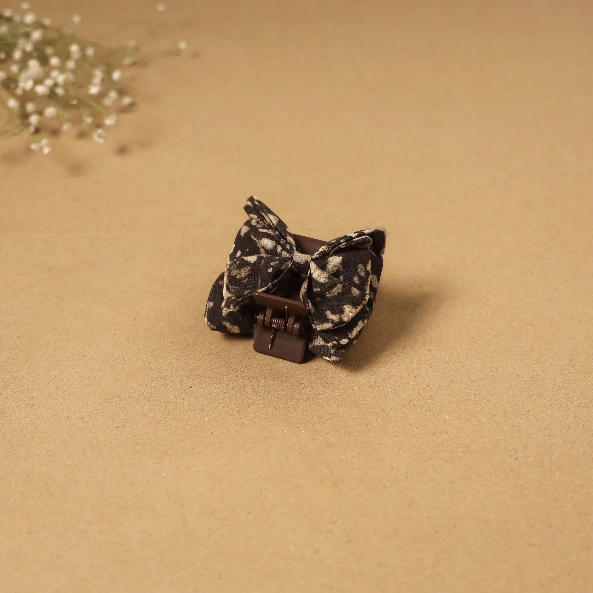 Beige - Handmade Women's Bow Hair Claw Clip 85 sold by Itokri product image thumbnail 3