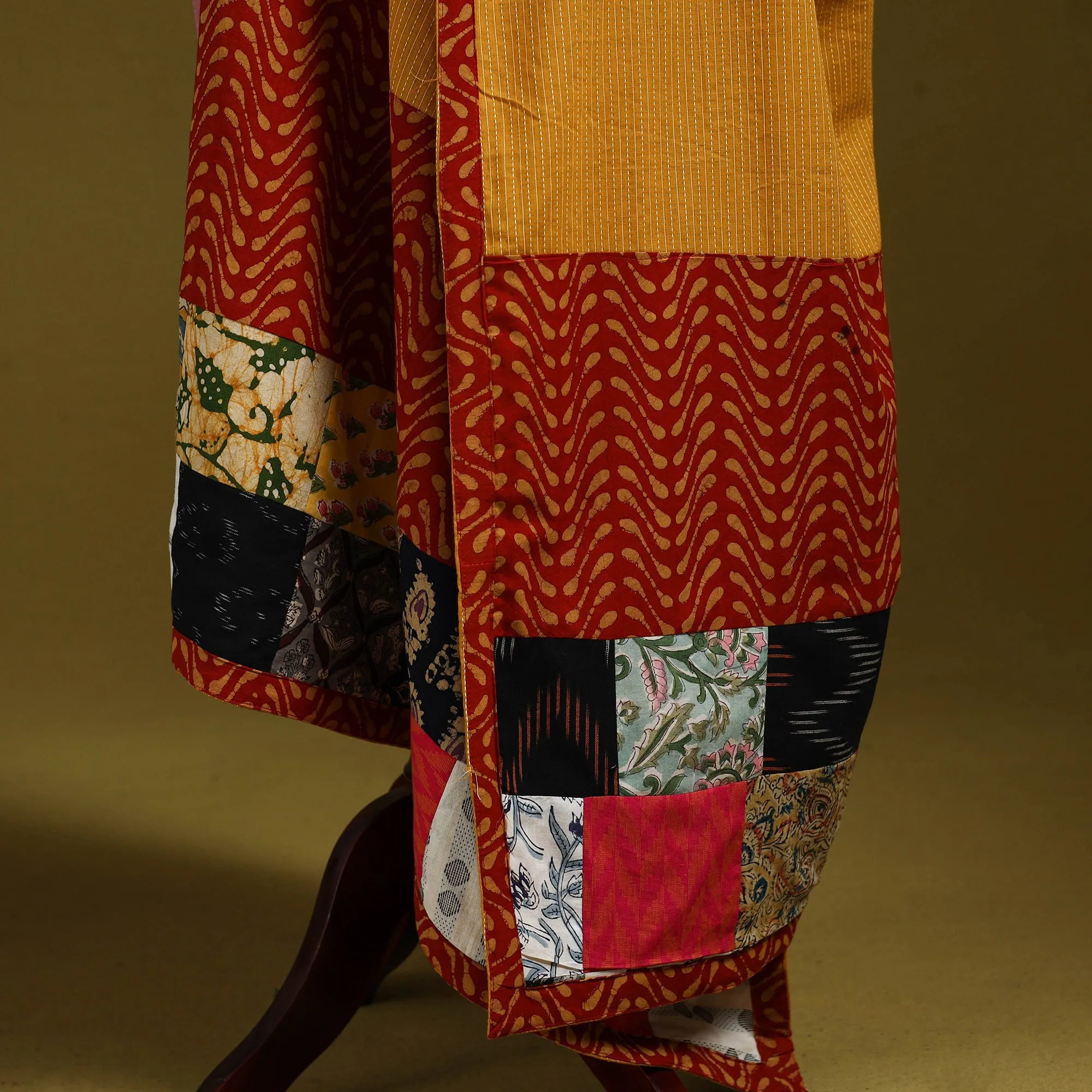 Running Stitch with Patchwork Cotton Dupatta 24 sold by Itokri product image thumbnail 4
