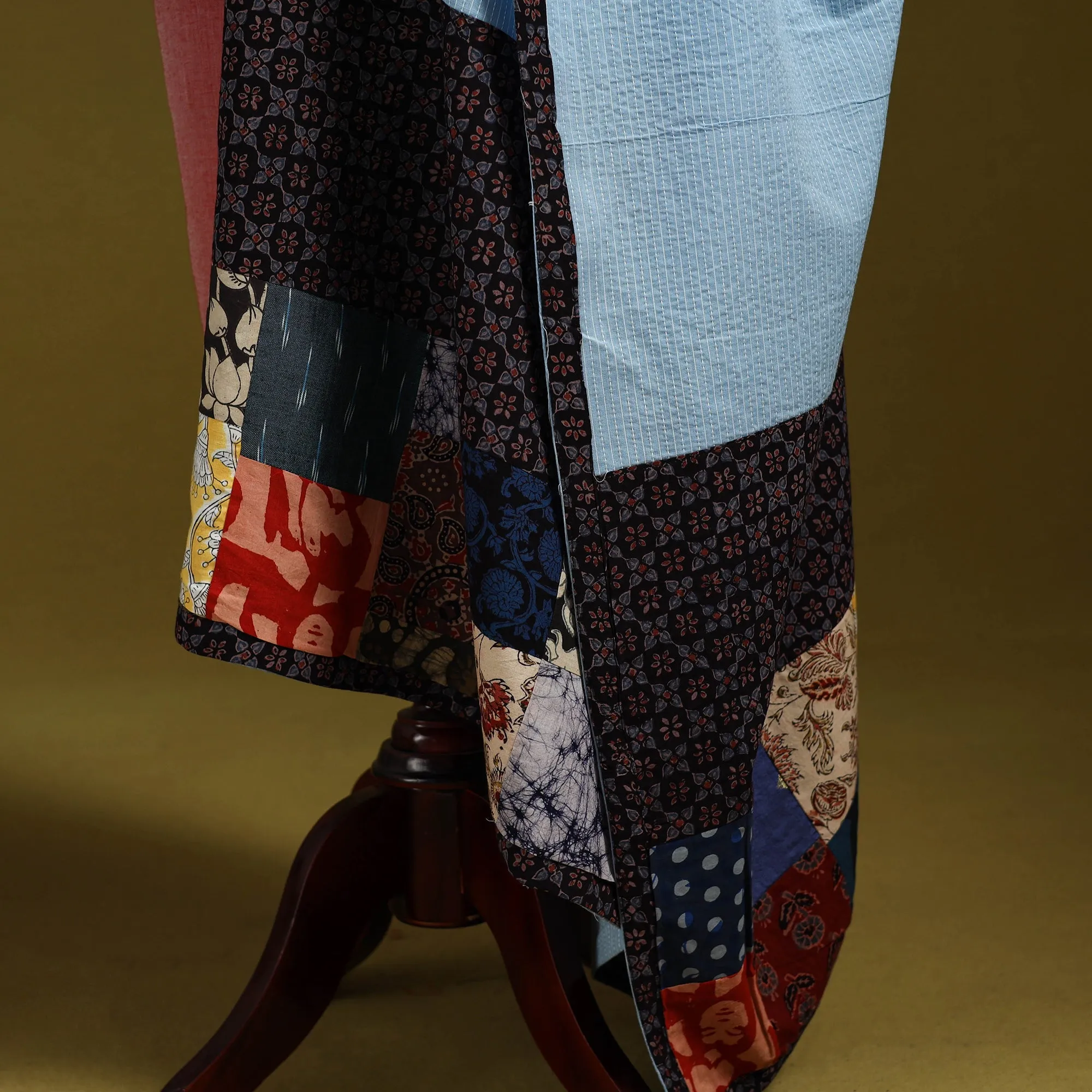 Running Stitch with Patchwork Cotton Dupatta 18 sold by Itokri product image thumbnail 4