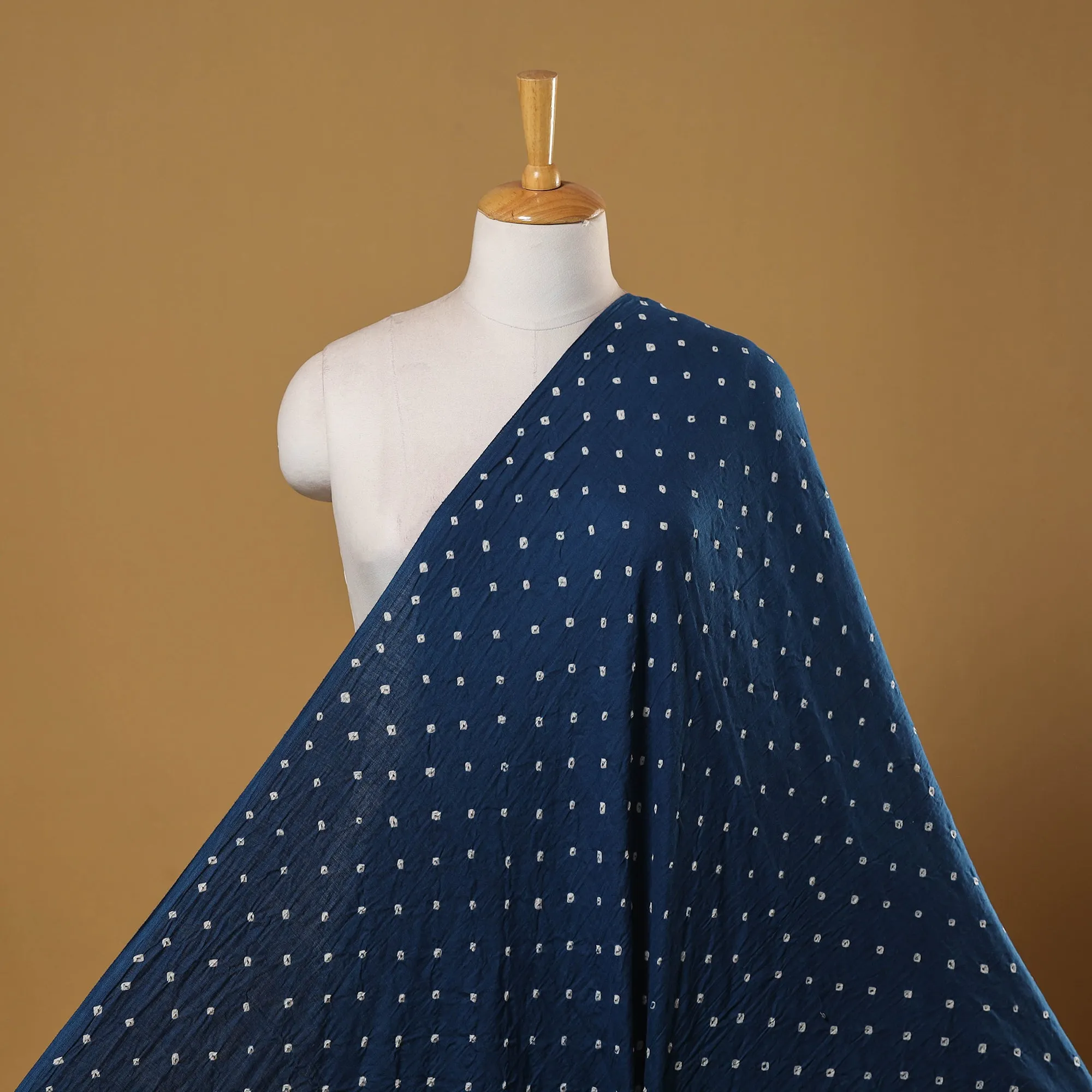 Blue - Kutch Tie-Dye Cotton Bandhani Fabric 06 sold by Itokri product image thumbnail 2