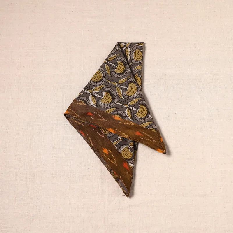 Brown - Handmade Cotton Bandana 28 made by Itokri