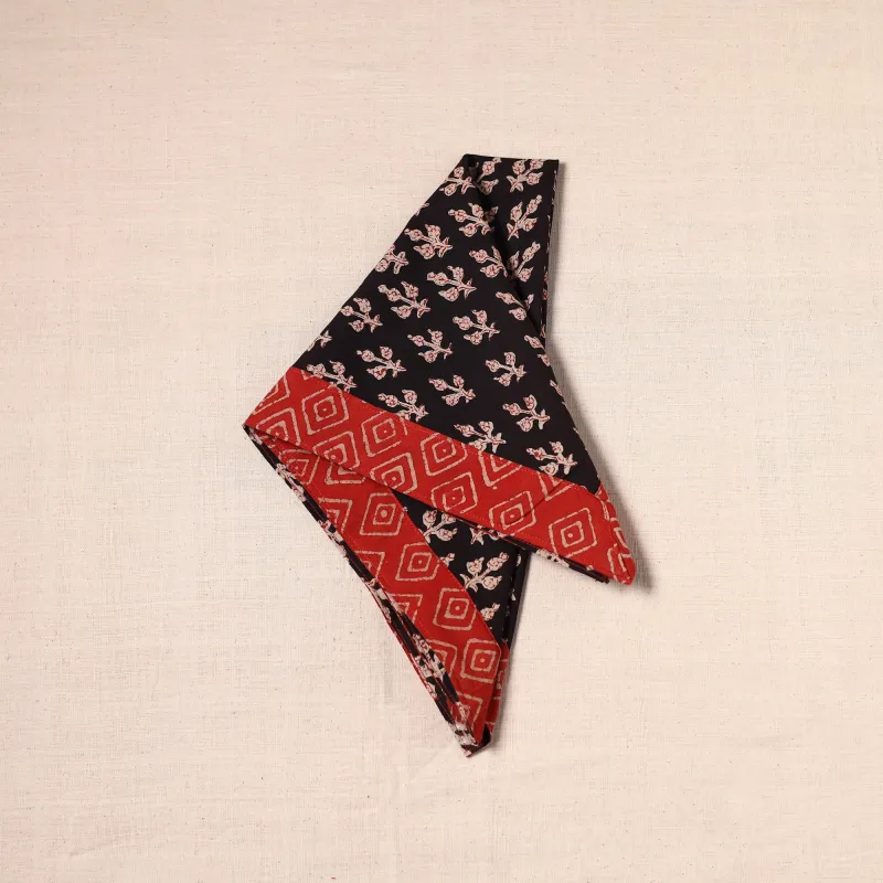 Black - Handmade Cotton Bandana 27 made by Itokri