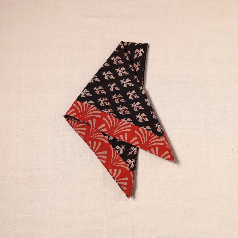 Black - Handmade Cotton Bandana 29 made by Itokri
