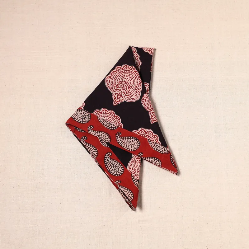 Black - Handmade Cotton Bandana 41 made by Itokri
