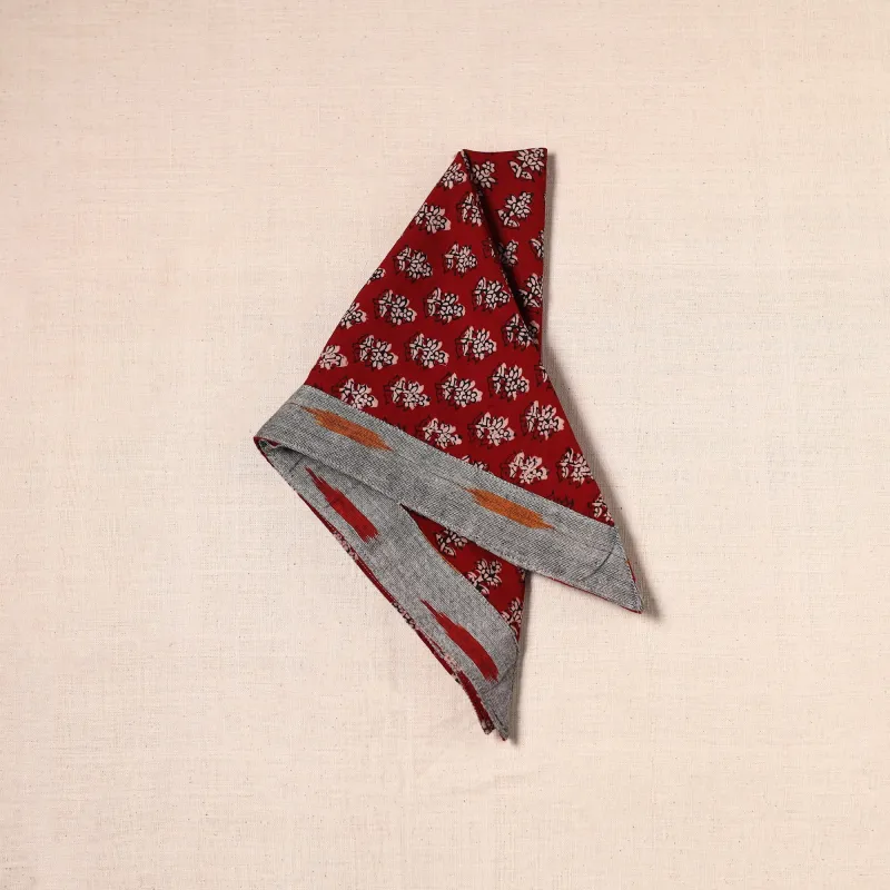 Red - Handmade Cotton Bandana 39 made by Itokri