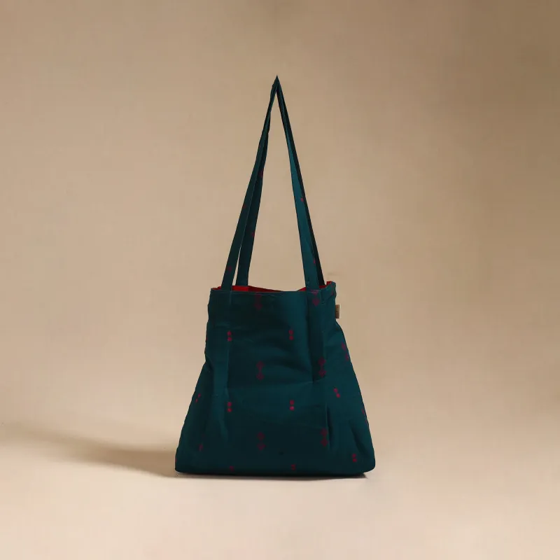 Blue - Handcrafted Fabric Jhola Bag 16 sold by Itokri