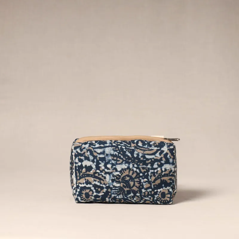 Blue - Handcrafted Fabric Toiletry Pouch 41 sold by Itokri