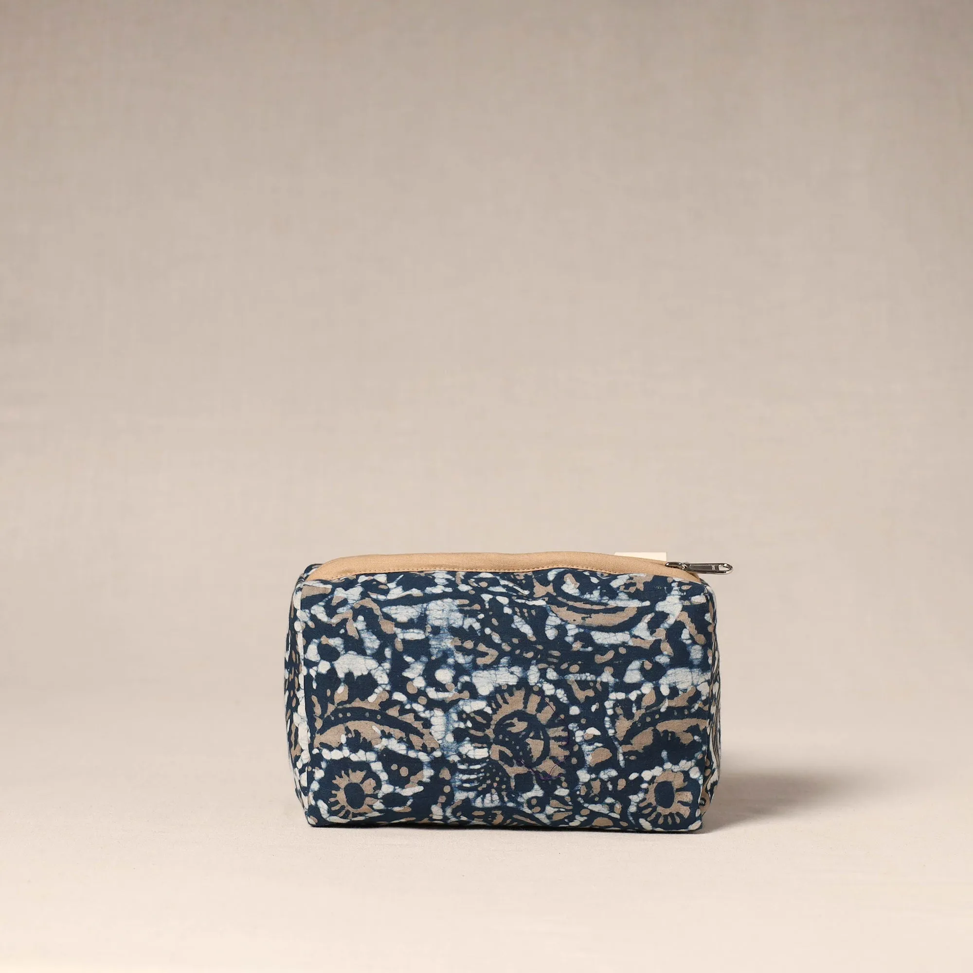 Blue - Handcrafted Fabric Toiletry Pouch 41 sold by Itokri