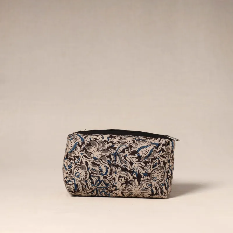 Black - Handcrafted Fabric Toiletry Pouch 43 sold by Itokri