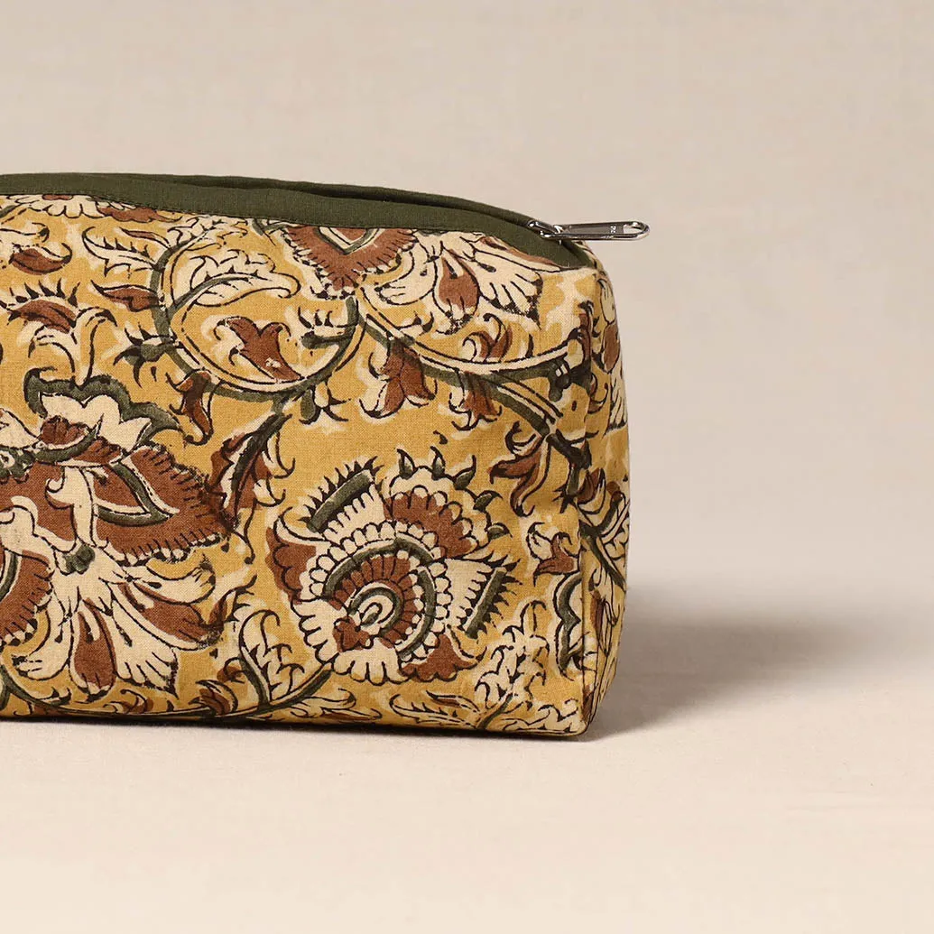 Yellow - Handcrafted Fabric Toiletry Pouch 44 sold by Itokri product image thumbnail 3