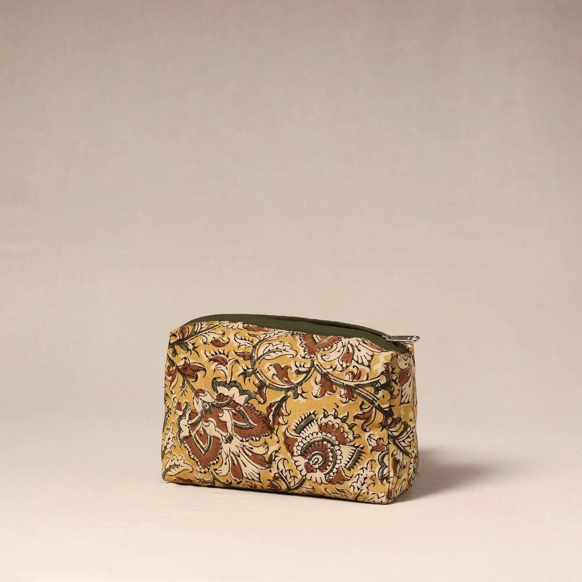 Yellow - Handcrafted Fabric Toiletry Pouch 44 sold by Itokri product image thumbnail 2