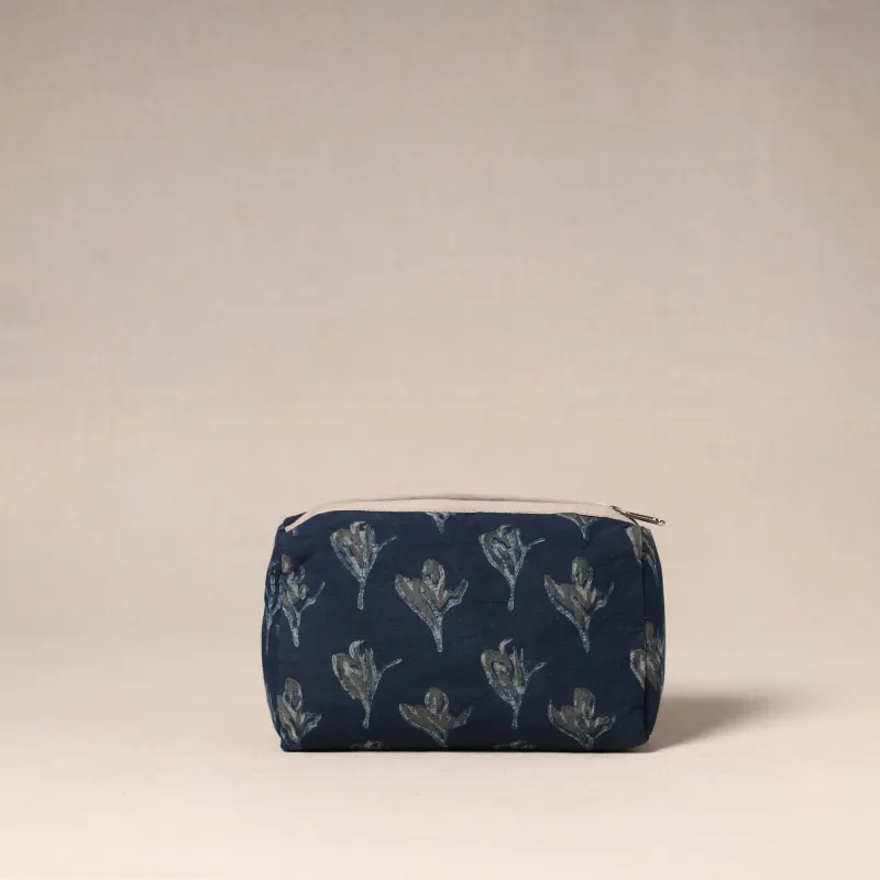 Blue - Handcrafted Fabric Toiletry Pouch 33 sold by Itokri