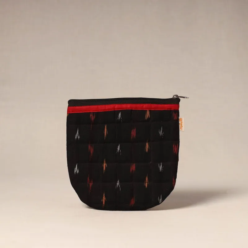 Black - Handmade Quilted Utility Pouch 17 made by Itokri