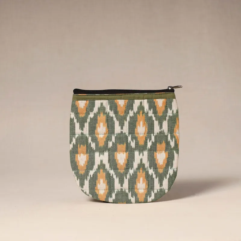 Green - Handmade Quilted Utility Pouch 16 sold by Itokri