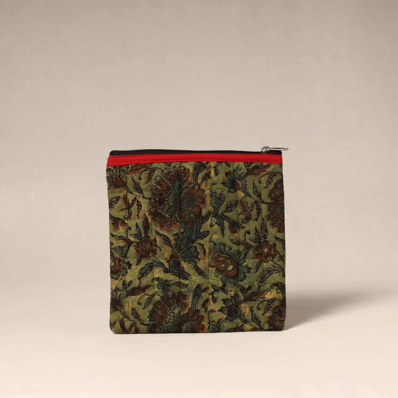 Green - Handmade Quilted Utility Pouch 25 sold by Itokri