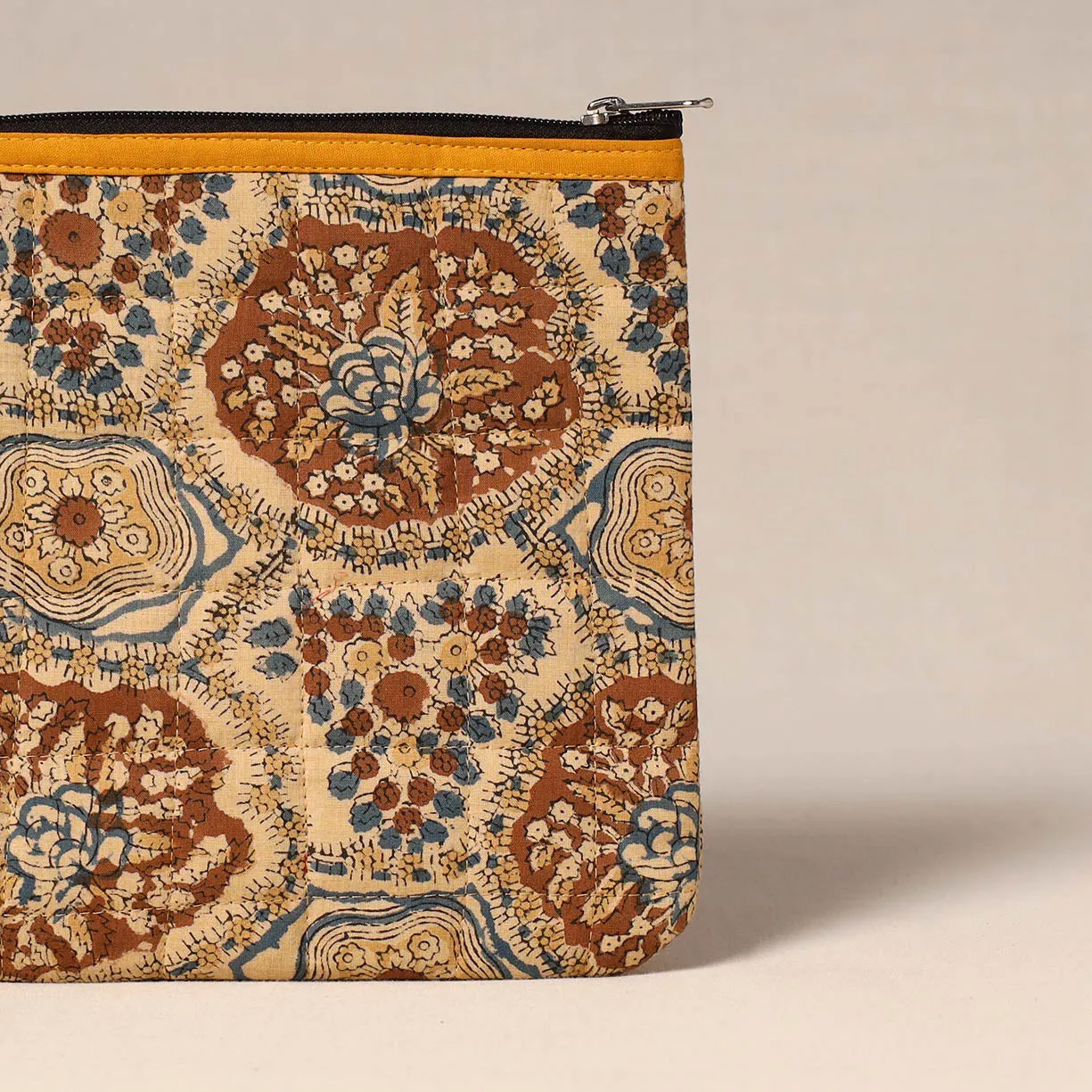 Beige - Handmade Quilted Utility Pouch 29 sold by Itokri product image thumbnail 3