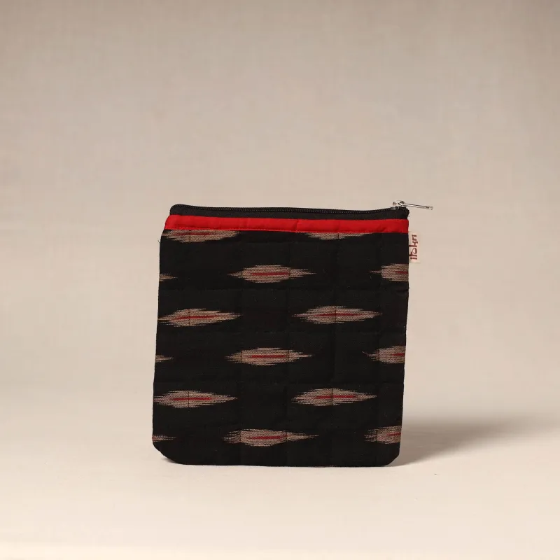 Black - Handmade Quilted Utility Pouch 15 sold by Itokri