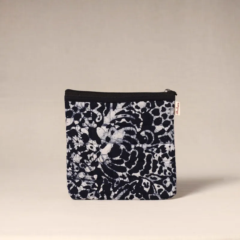 Blue - Handmade Quilted Utility Pouch 11 sold by Itokri