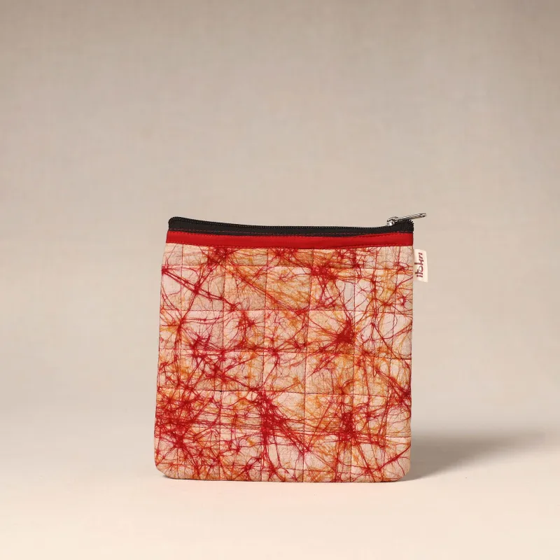 Red - Handmade Quilted Utility Pouch 07 sold by Itokri