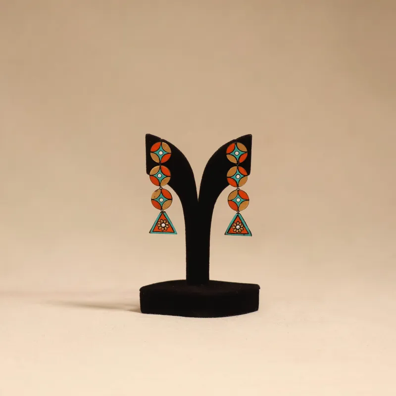 Multicolor - Bishnupur Handpainted Terracotta Earrings 151 sold by Itokri
