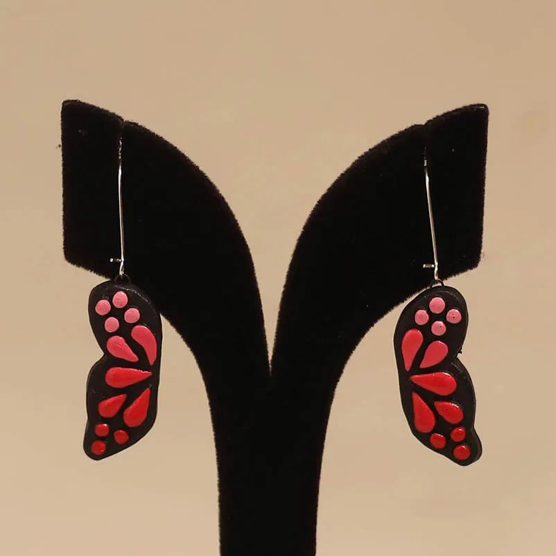 Pink - Bishnupur Handpainted Terracotta Earrings 107 sold by Itokri product image thumbnail 2