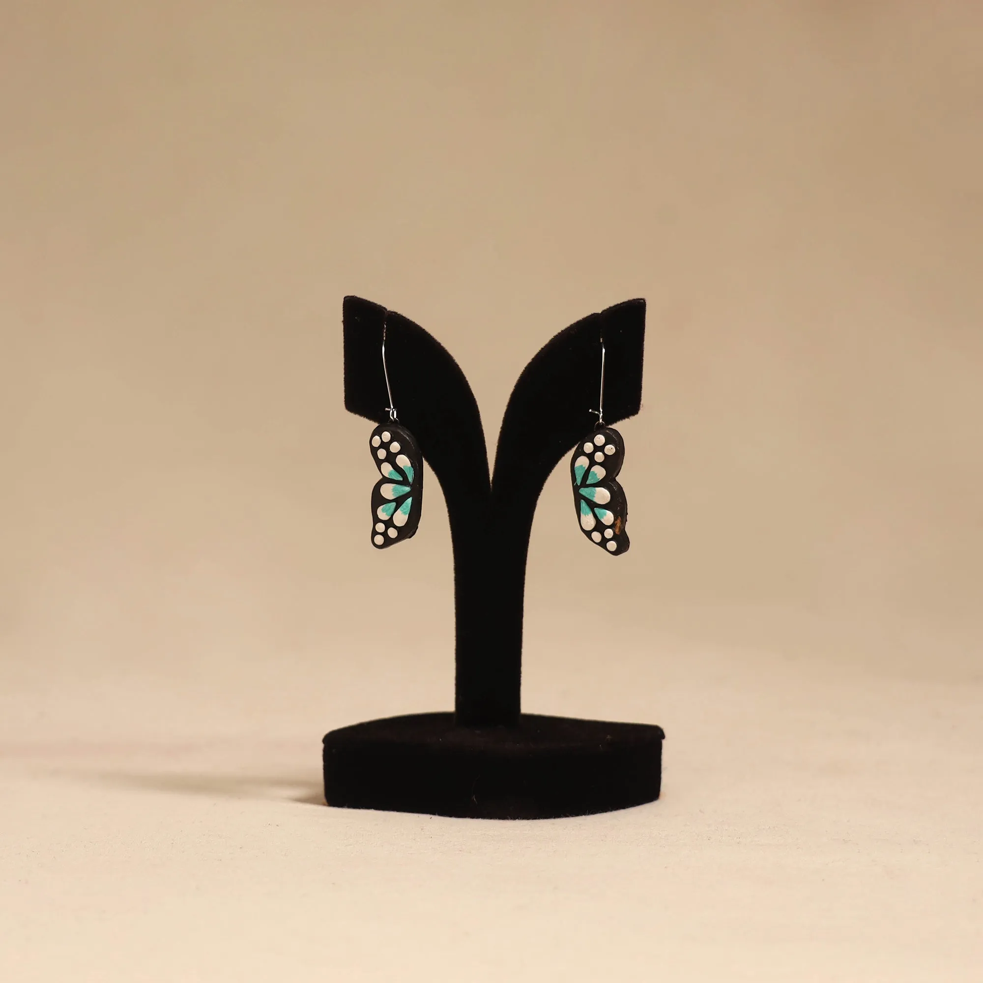 Multicolor - Bishnupur Handpainted Terracotta Earrings 106 sold by Itokri